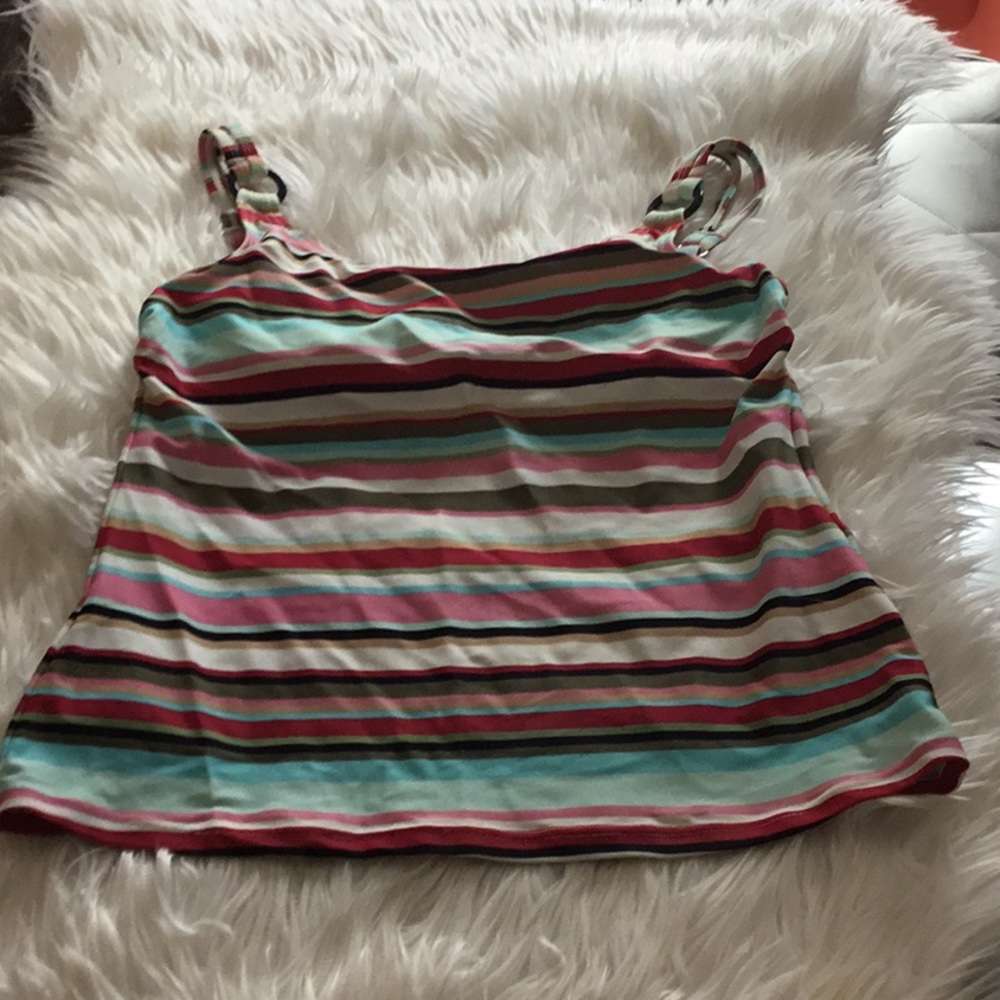 Guc multi color swim top.